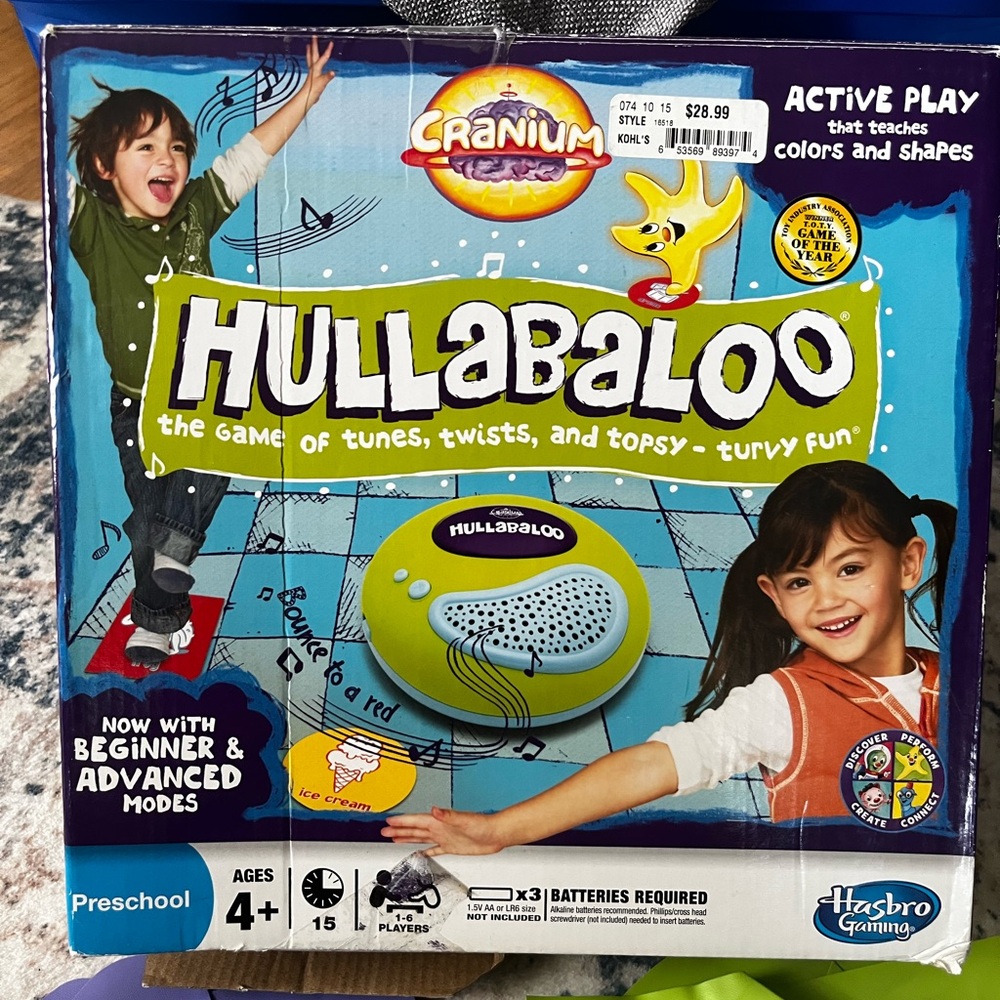 Cranium Hullabaloo Kids Game Complete! Includes Batteries